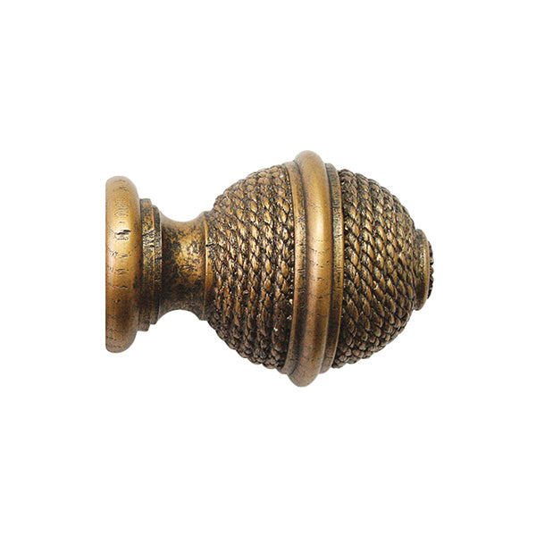 Jones Hardwick 40mm Wooden Curtain Pole, Antique Gold