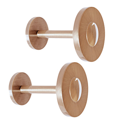 Jones Strand Disc Holdbacks, Rose Gold (Pair, Clearance)