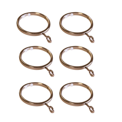 Jones Strand 35mm Curtain Rings, Rose Gold (Pack of 6, Clearance)
