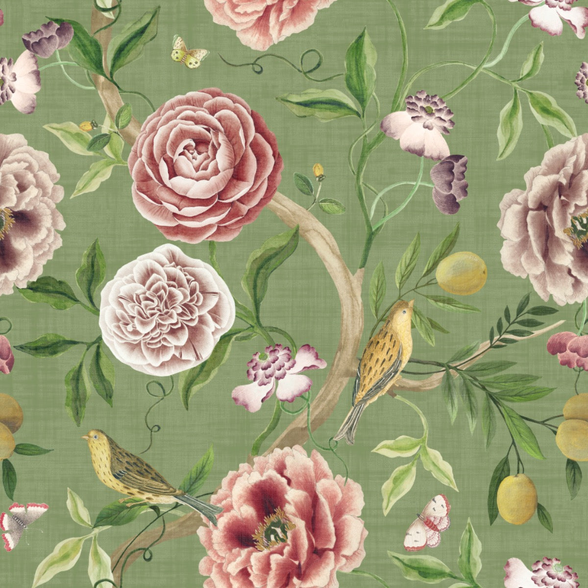 Esselle Home Chinoiserie Garden Fabric (per metre)