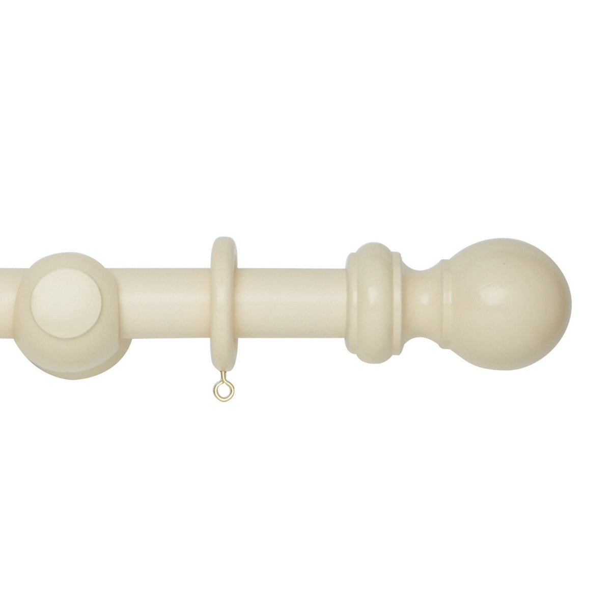 Hallis Woodline Woodline 28mm Pole Set Cream