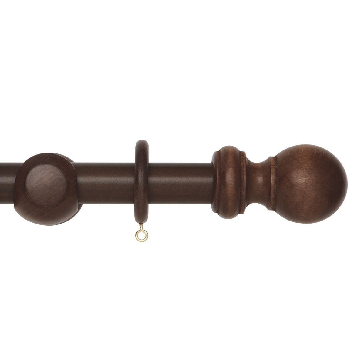 Hallis Woodline Woodline 28mm Pole Set Dark Oak