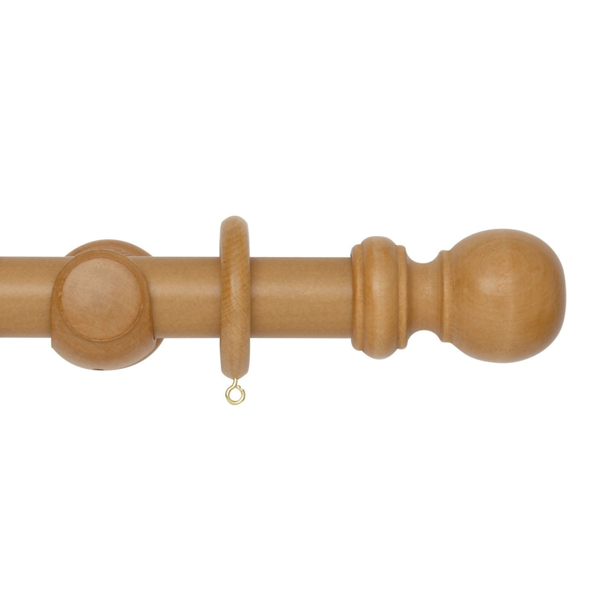 Hallis Woodline Woodline 35mm Pole Set Light Oak