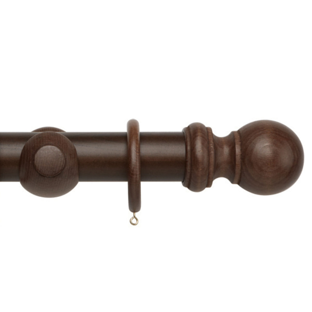 Hallis Woodline Woodline 50mm Pole Set Dark Oak