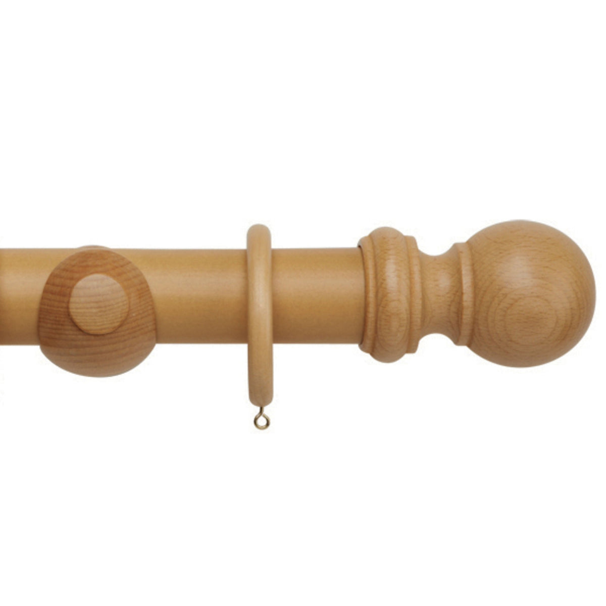Hallis Woodline Woodline 50mm Pole Set Light Oak