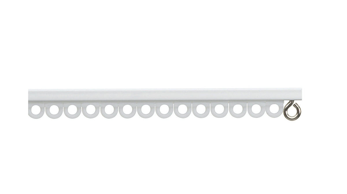 Hallis Silent Gliss 1025 Metal Curtain Track (White) 125cm