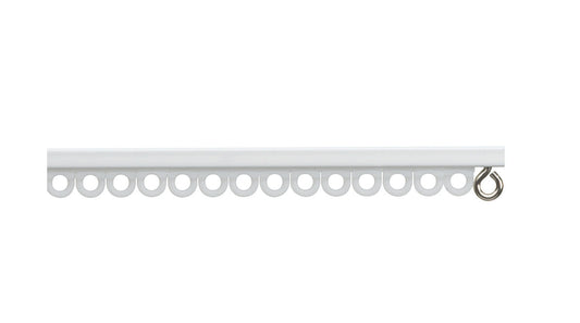Hallis Silent Gliss 1025 Metal Curtain Track (White) 125cm
