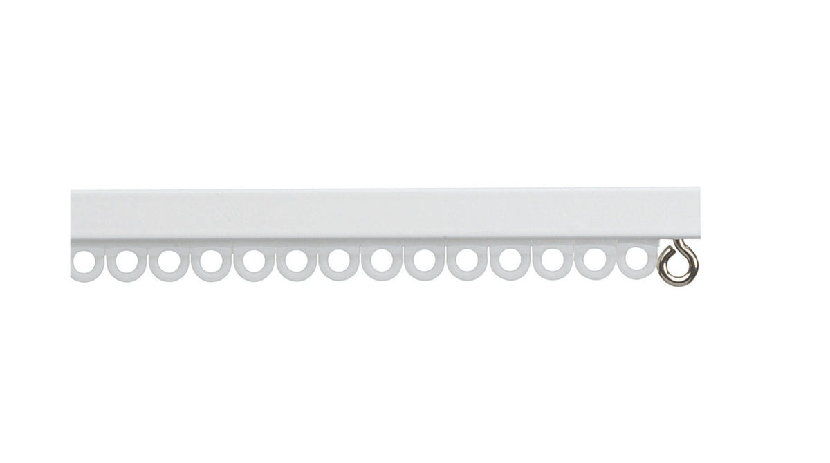 Hallis Silent Gliss 1090 Metal Curtain Track (White) 125cm