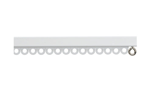 Hallis Silent Gliss 1090 Metal Curtain Track (White) 125cm