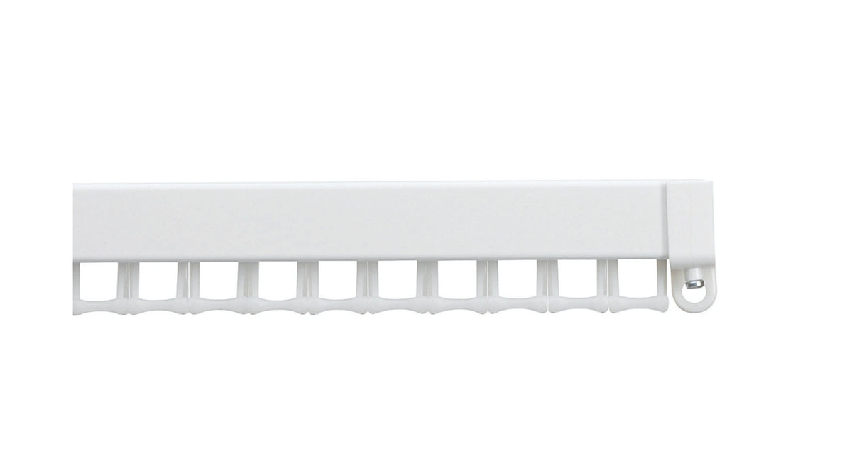 Hallis Silent Gliss 1280 Metal Curtain Track (White) 125cm