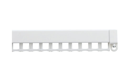 Hallis Silent Gliss 1280 Metal Curtain Track (White) 125cm