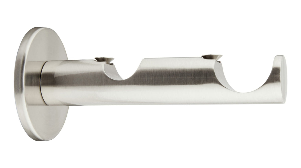 Hallis Neo Double Bracket, 28mm + 19mm (Voile Pole), Stainless Steel