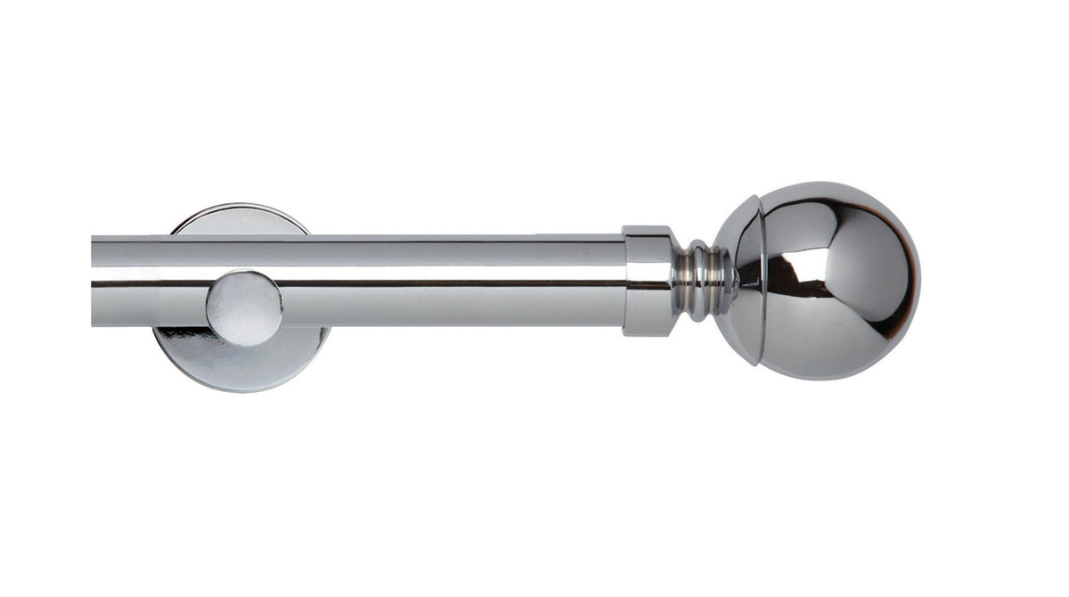 Ball Eyelet, Cylinder Bracket::Chrome