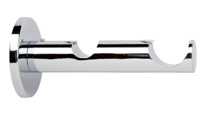 Hallis Neo Double Bracket, 28mm + 19mm (Voile Pole), Chrome
