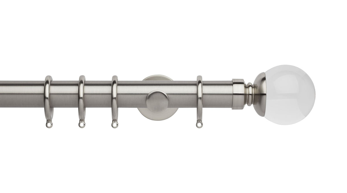 Clear Ball, Cylinder Bracket::Stainless Steel