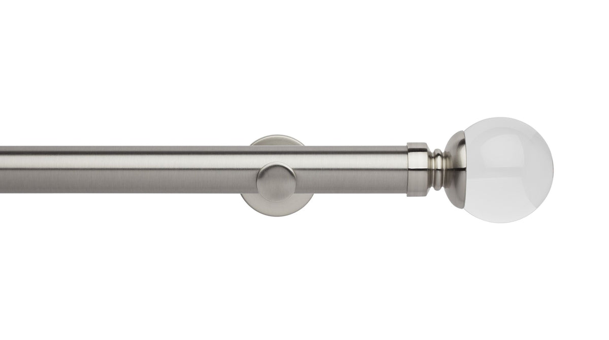 Clear Ball Eyelet, Cylinder Bracket::Stainless Steel