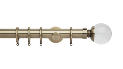 Clear Ball, Cylinder Bracket::Spun Brass