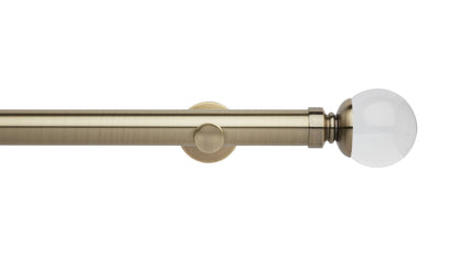 Clear Ball Eyelet, Cylinder Bracket::Spun Brass