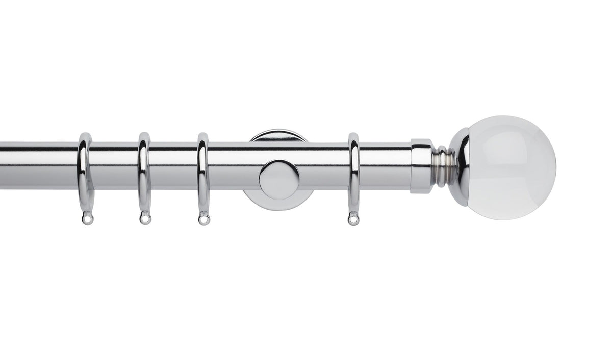 Clear Ball, Cylinder Bracket::Chrome
