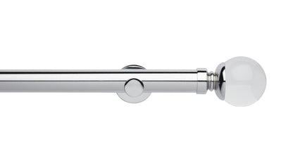 Clear Ball Eyelet, Cylinder Bracket::Chrome