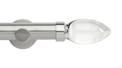 Clear Teardrop Eyelet, Cylinder Bracket::Stainless Steel