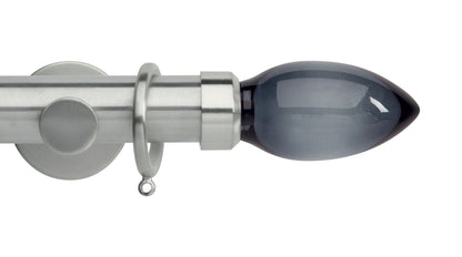 Smoke Teardrop, Cylinder Bracket::Stainless Steel