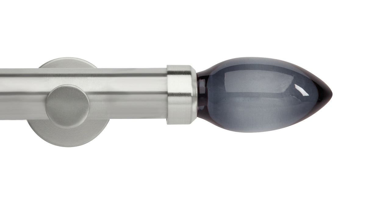 Smoke Teardrop Eyelet, Cylinder Bracket::Stainless Steel