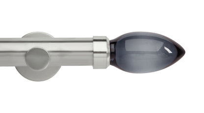 Smoke Teardrop Eyelet, Cylinder Bracket::Stainless Steel