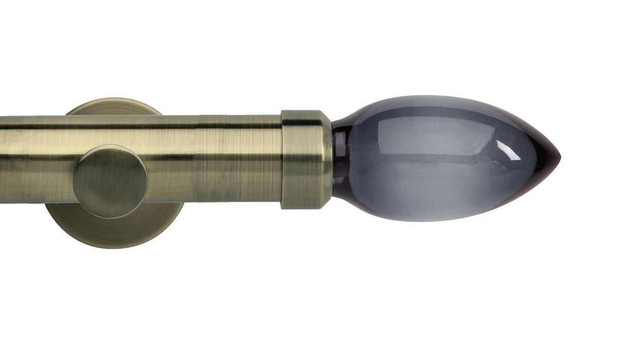 Smoke Teardrop Eyelet, Cylinder Bracket::Spun Brass