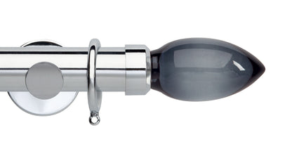 Smoke Teardrop, Cylinder Bracket::Chrome