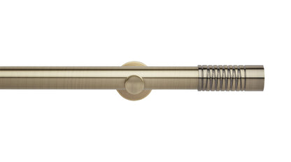 Wired Barrel Eyelet, Cylinder Bracket::Spun Brass