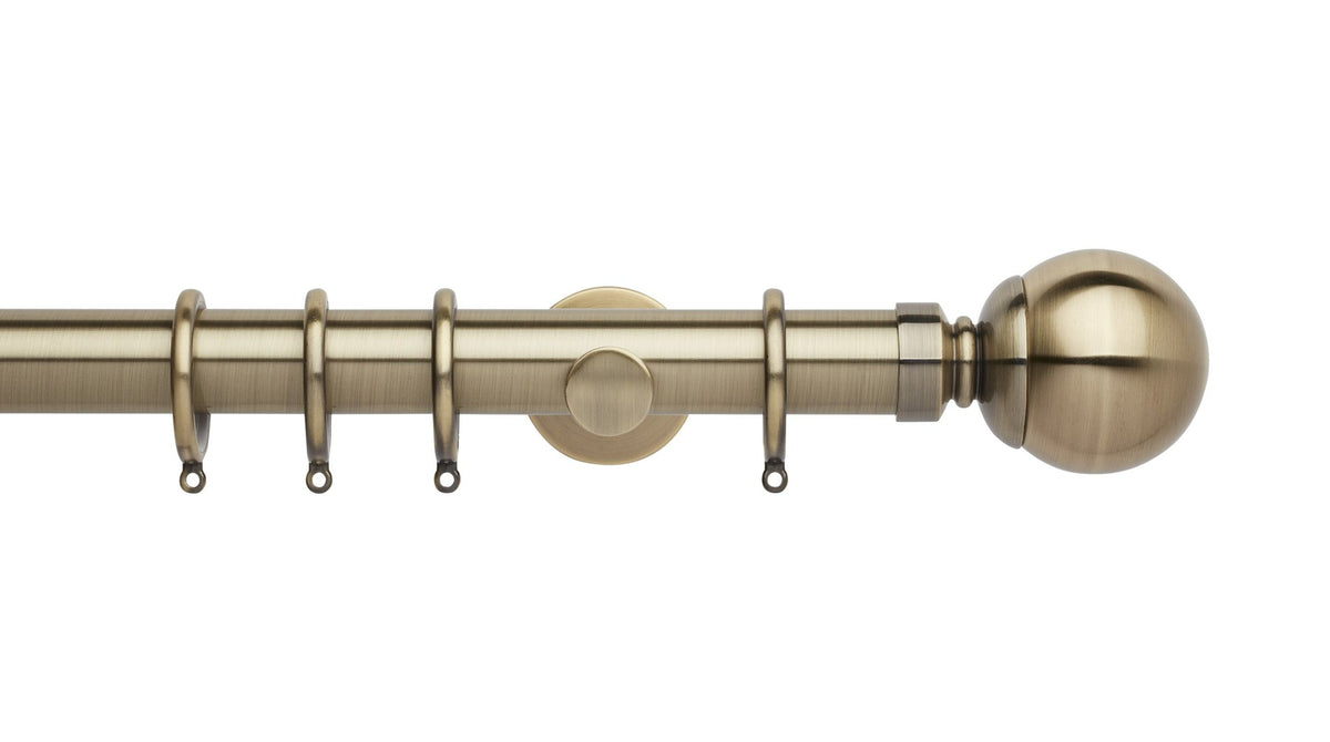 Ball, Cylinder Bracket::Spun Brass