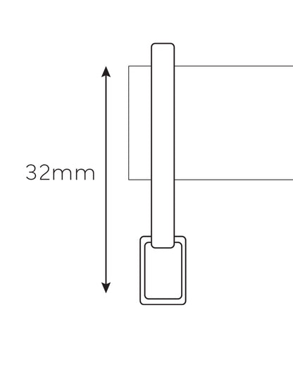Café rod ring, 32mm drop