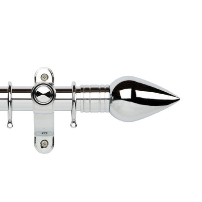 Hallis Galleria Metals Galleria Metals 35mm Teardrop Pole Set Chrome