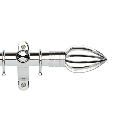 Hallis Galleria Metals Galleria Metals 35mm Caged Spear Pole Set Chrome