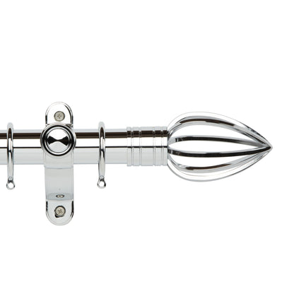 Hallis Galleria Metals Galleria Metals 50mm Caged Spear Pole Set Chrome