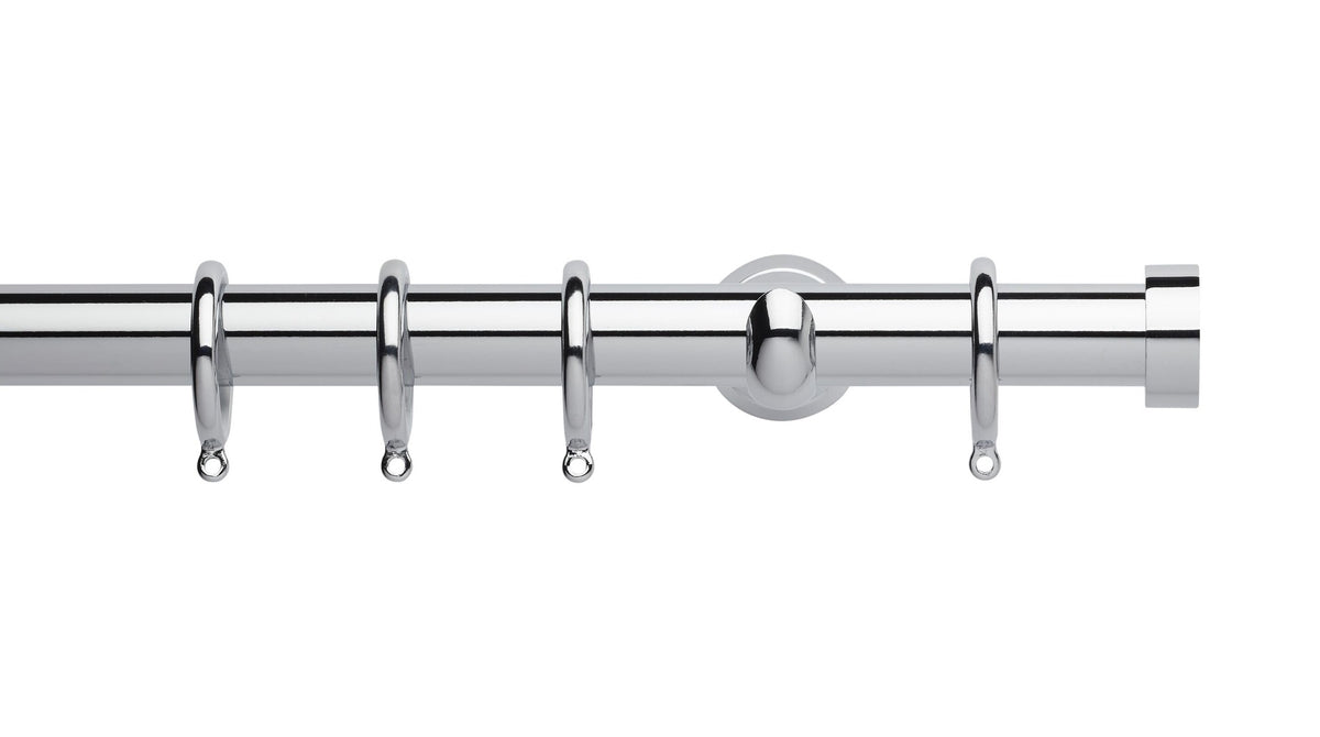 End Cap, Cup Bracket::Chrome