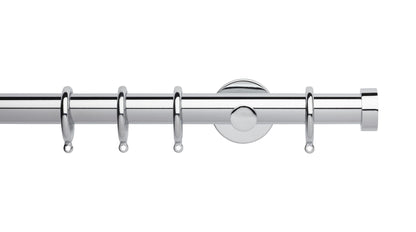 End Cap, Cylinder Bracket::Chrome