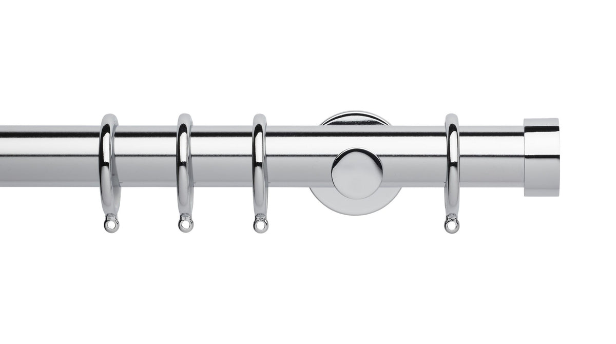 End Cap, Cylinder Bracket::Chrome