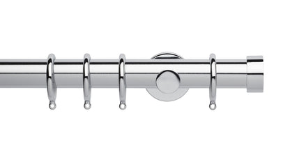 End Cap, Cylinder Bracket::Chrome