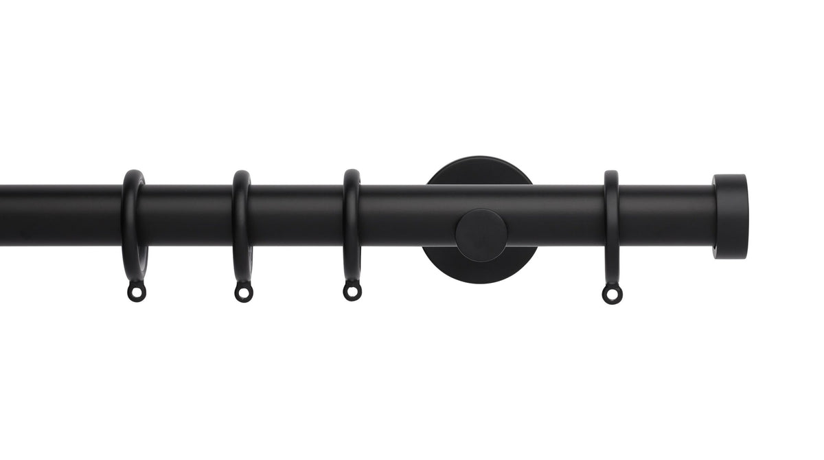 End Cap, Cylinder Bracket::Matt Black