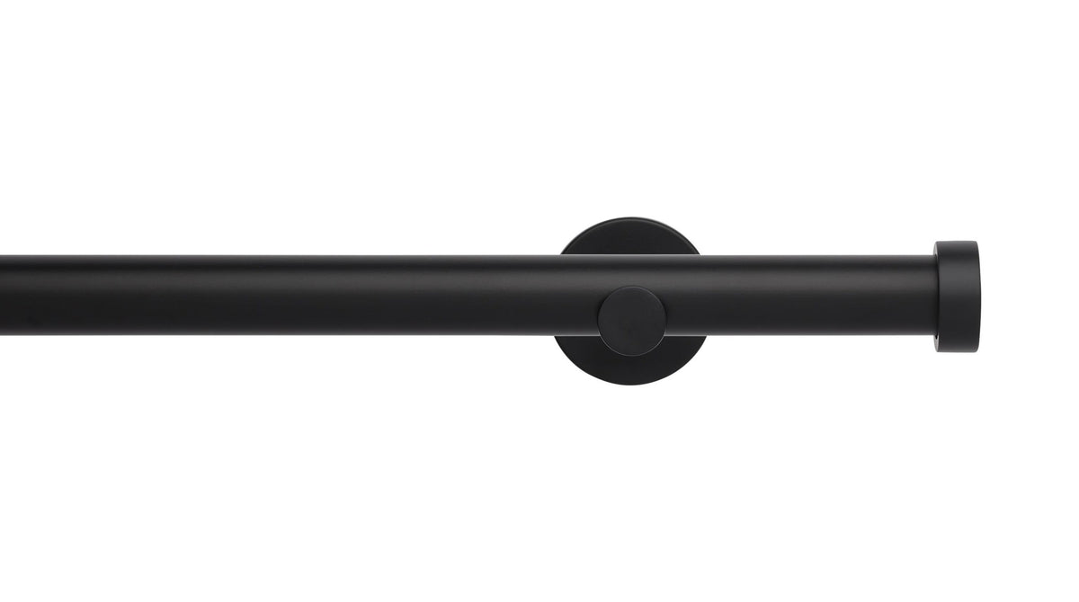 End Cap Eyelet, Cylinder Bracket::Matt Black