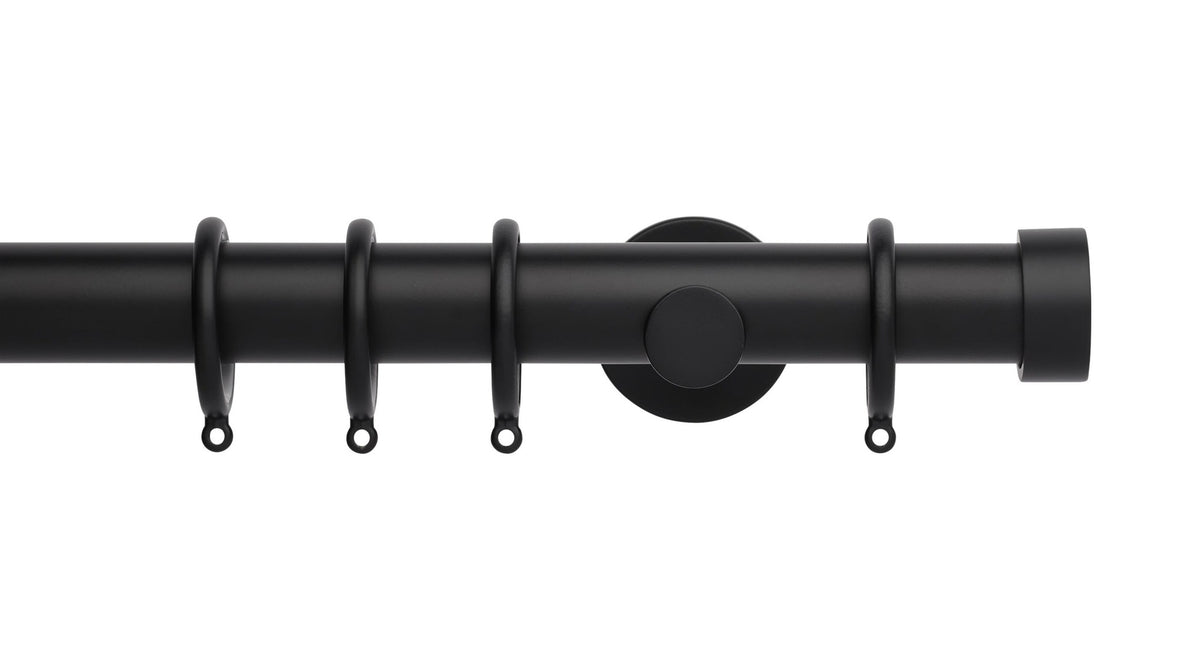 End Cap, Cylinder Bracket::Matt Black
