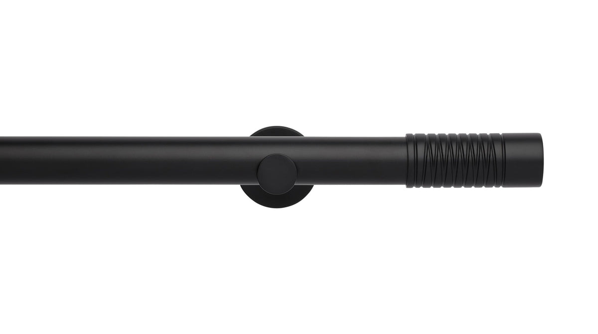 Wired Barrel Eyelet, Cylinder Bracket::Matt Black
