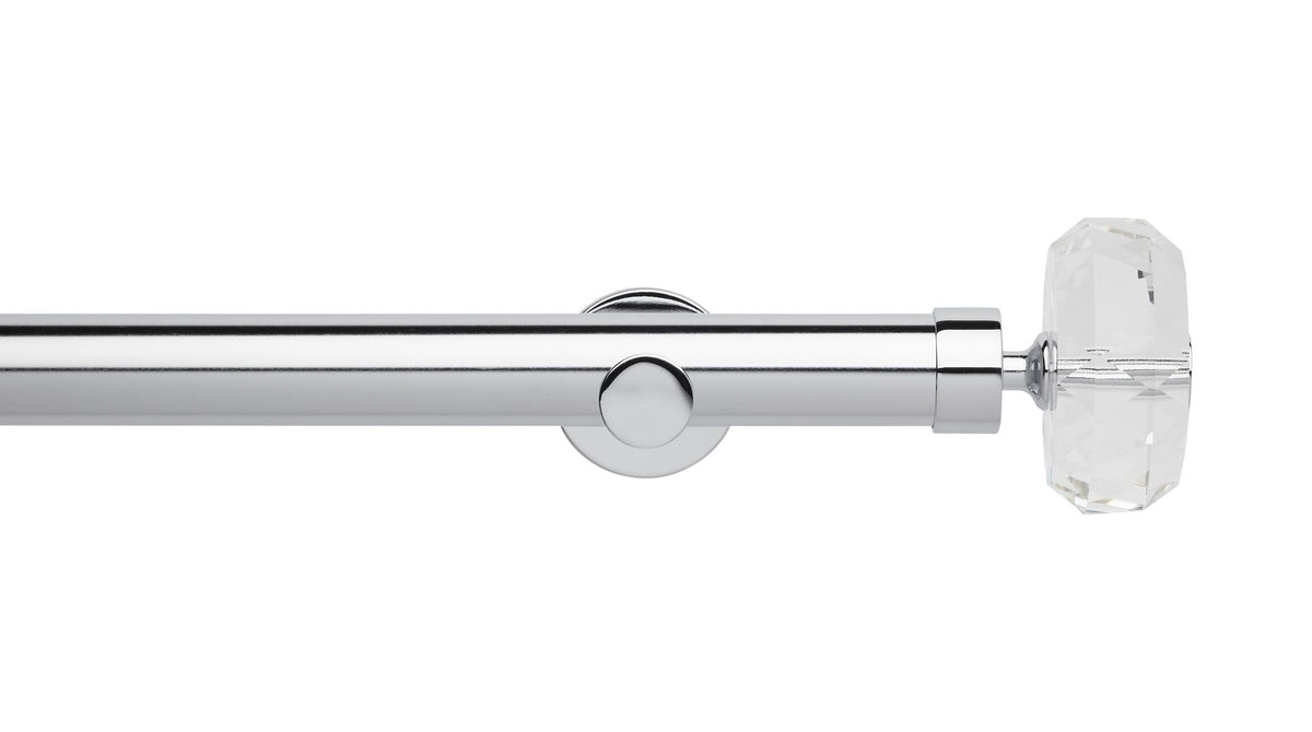 Faceted Ellipse Eyelet, Cylinder Bracket::Chrome