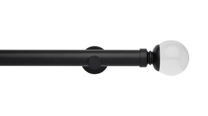 Clear Ball Eyelet, Cylinder Bracket::Matt Black