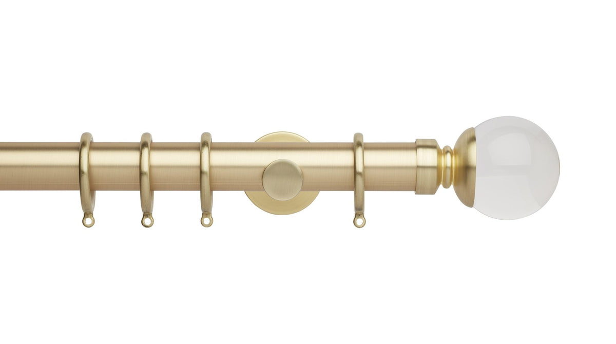 Clear Ball, Cylinder Bracket::Gold