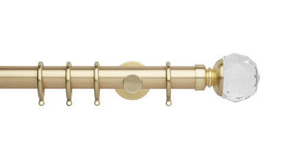 Faceted Ball, Cylinder Bracket::Gold