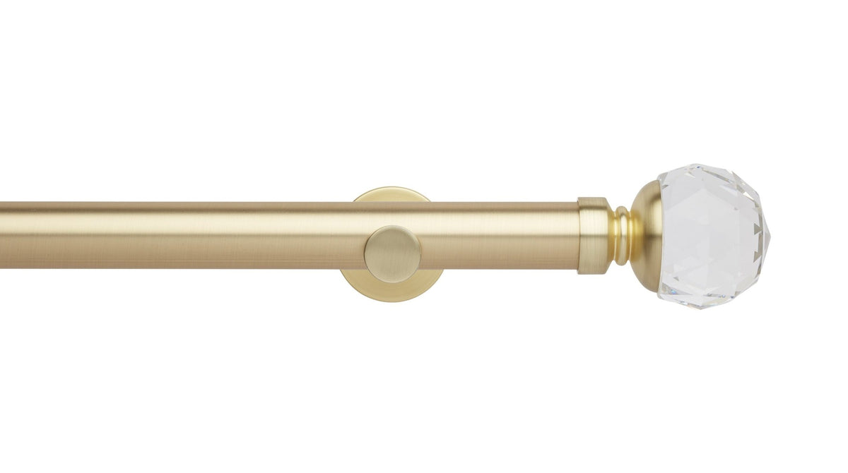 Faceted Ball Eyelet, Cylinder Bracket::Gold