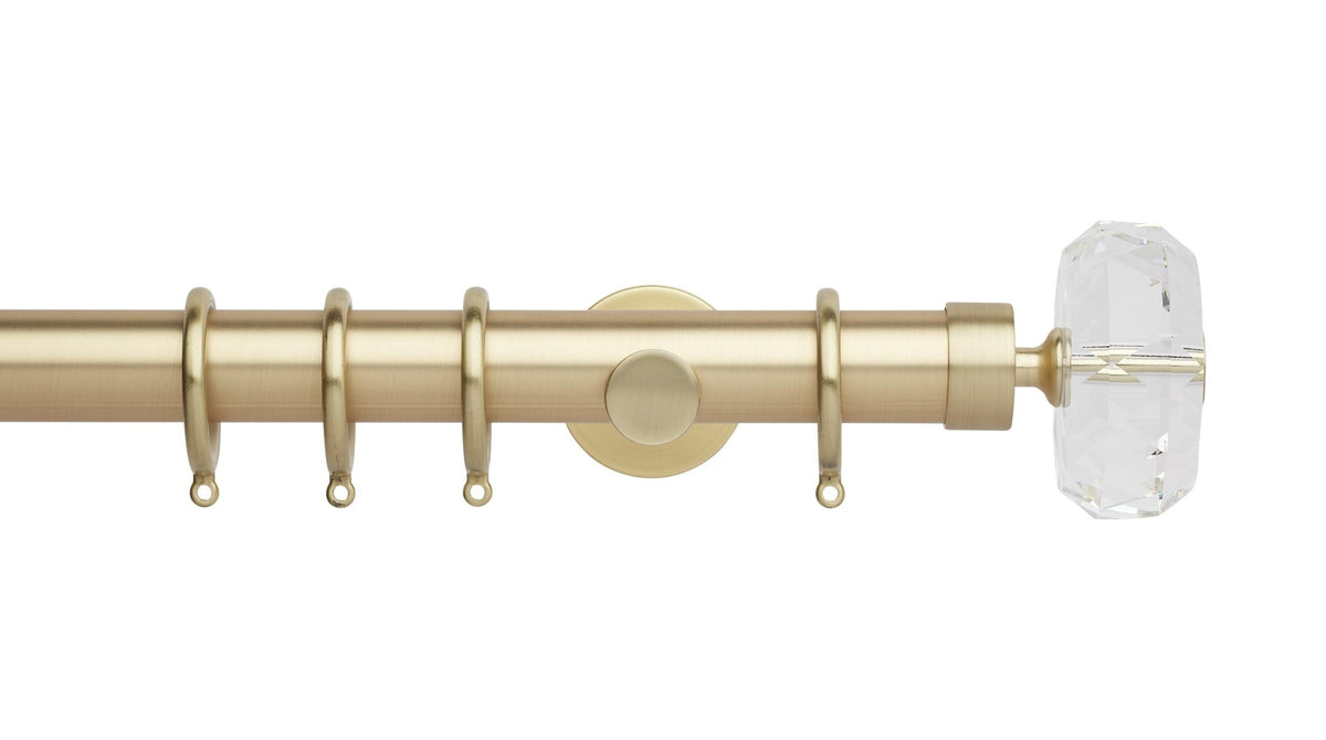 Faceted Ellipse, Cylinder Bracket::Gold